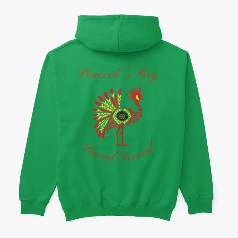 "Peacock's Cry Sacred Ground Hoodie"